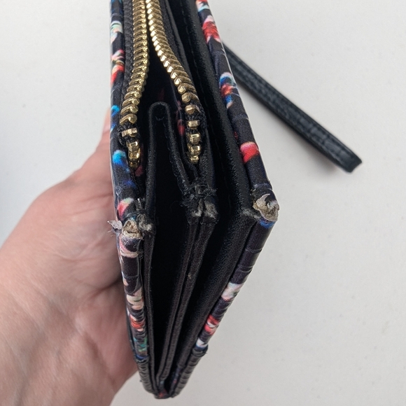 Nanette Lepore Black and Floral Wristlet - Picture 5 of 6